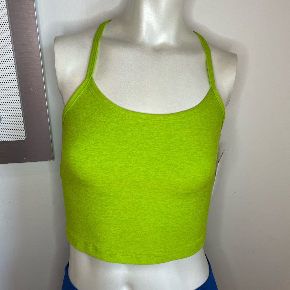 Beyond Yoga Spacedye Slim Racerback Cropped Tank - Matcha Green Multiple Sizes